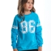 Свитшот для девочек Mini Maxi, модель 0565, цвет бирюзовый