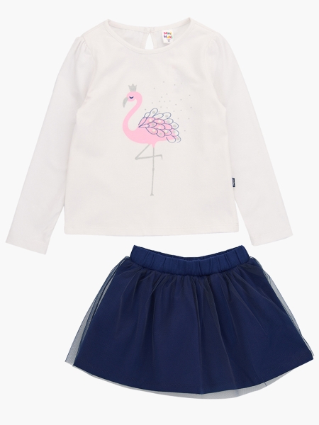 Комплект одежды для девочек Mini Maxi, модель 3887/3888, цвет белый - Комплекты летние