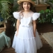 Платье для девочки нарядное БУШОН, цвет белый