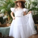 Платье для девочки нарядное БУШОН, цвет белый