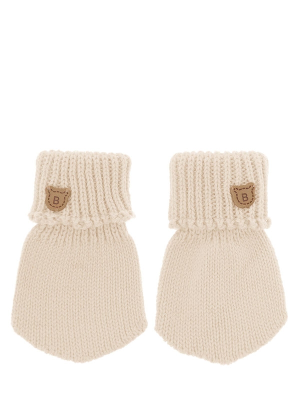 Варежки для мальчика Варежки-царапки Миша, Миалт светло-бежевый, весна-осень-лето-зима - Варежки