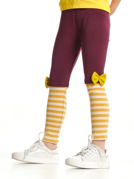 Легинсы для девочек Mini Maxi, модель a1363, цвет бордовый - Легинсы / лосины