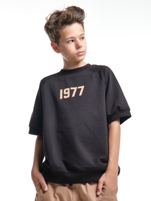 Футболка для мальчиков Mini Maxi, модель 7995, цвет черный