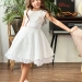 Платье для девочки праздничное БУШОН ST36, цвет белый