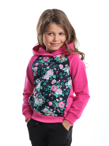 Худи для девочек Mini Maxi, модель 2309, цвет малиновый - Толстовки с капюшоном / худи