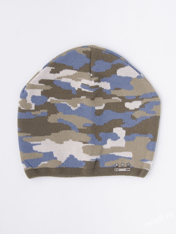 Шапка для мальчика Сталкер-boy, Миалт хаки/голубой - Шапки весна-осень