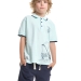 Футболка-поло для мальчиков Mini Maxi, модель 33152, цвет голубой
