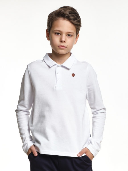 Джемпер для мальчиков Mini Maxi, модель 6747, цвет белый - Поло / джемпер длинный рукав