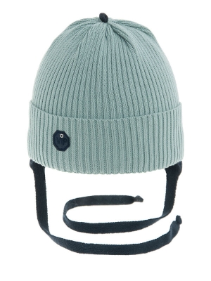 Шапка для мальчика Одиссей, Миалт серо-голубой, весна-осень