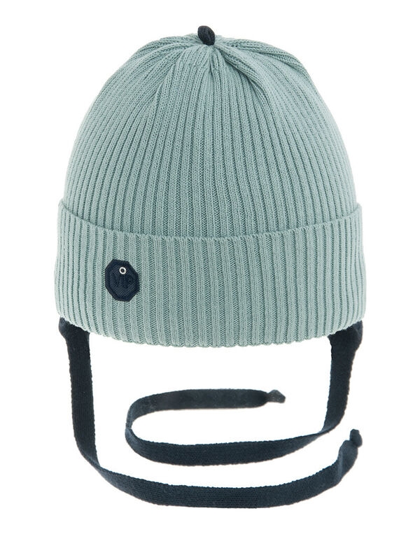 Шапка для мальчика Одиссей, Миалт серо-голубой, весна-осень - Шапки весна-осень