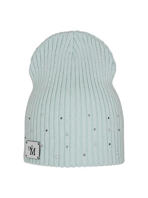 Шапка для девочки Блеск, Миалт мятный, весна-осень-лето - Для девочек весна-осень