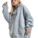 Худи для девочек Mini Maxi, модель 8042, цвет графит/меланж