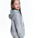 Джемпер для девочек Mini Maxi, модель 7367, цвет серый/бирюзовый