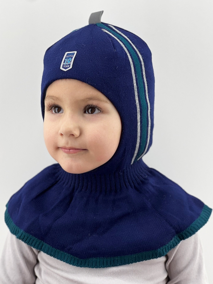 Шапка-шлем Питти т.синий - Шлемы осень-зима