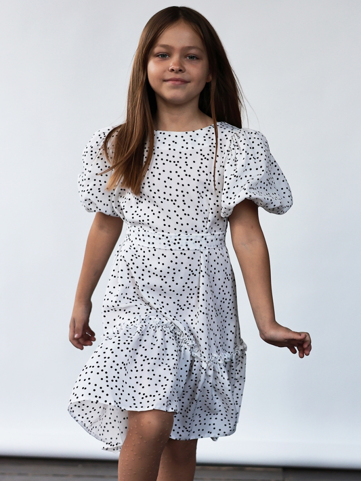 Платье для девочки нарядное БУШОН ST62, цвет белый - Платья коктельные / вечерние