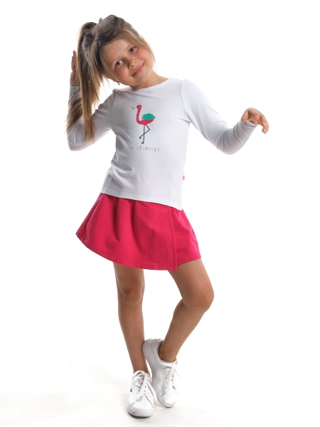Комплект для девочек Mini Maxi, модель 2273/2274, цвет малиновый - Комплекты трикотажные