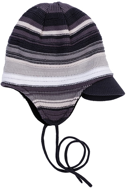 Шапочка, Серая шапка для мальчика  - Шапки весна-осень