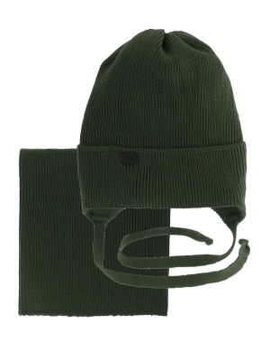 Комплект для девочки Дублин, Миалт темный-хаки, весна-осень