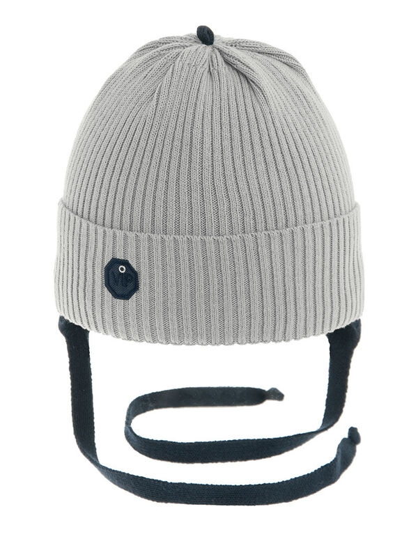 Шапка для мальчика Одиссей, Миалт серый, весна-осень - Шапки весна-осень