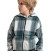 Толстовка для мальчиков Mini Maxi, модель 7870, цвет зеленый/клетка