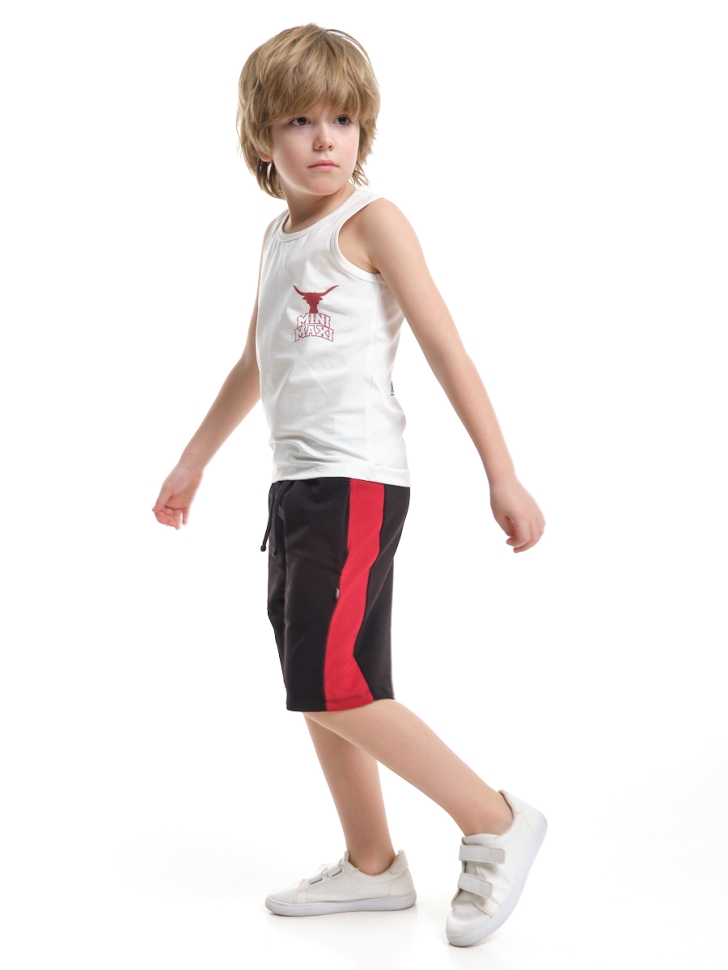 Шорты для мальчиков Mini Maxi, модель 3458, цвет черный/бордовый - Шорты для мальчиков