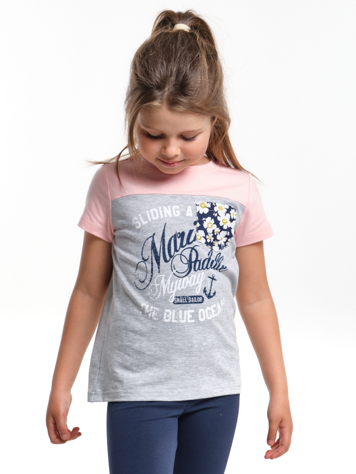 Футболка для девочек Mini Maxi, модель 1869, цвет розовый - Футболки для девочек