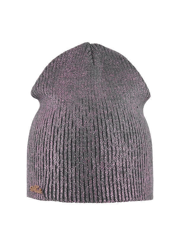Шапка для девочки Клеопатра, Миалт серый/розовый, весна-осень - Для девочек весна-осень