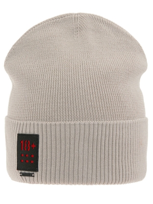 Шапка 18+, Миалт бежевый, весна-осень