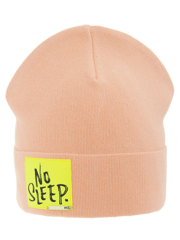 Шапка Бессонница, Миалт светло-коралловый(1), весна-осень  - Для девочек весна-осень