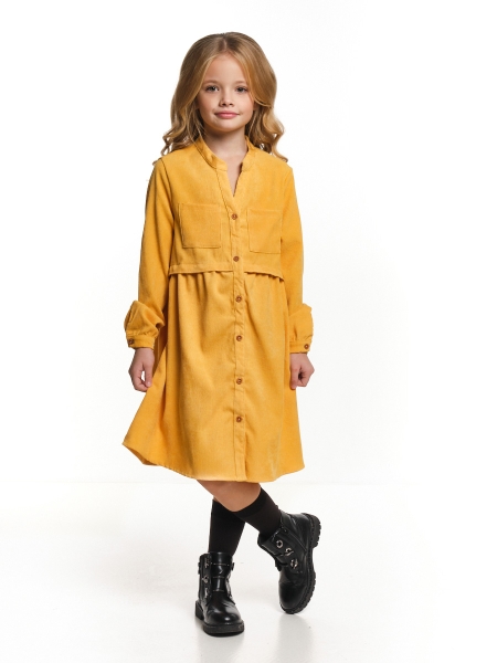 Платье для девочек Mini Maxi, модель 7338, цвет горчичный - Платья для девочек с длинным рукавом