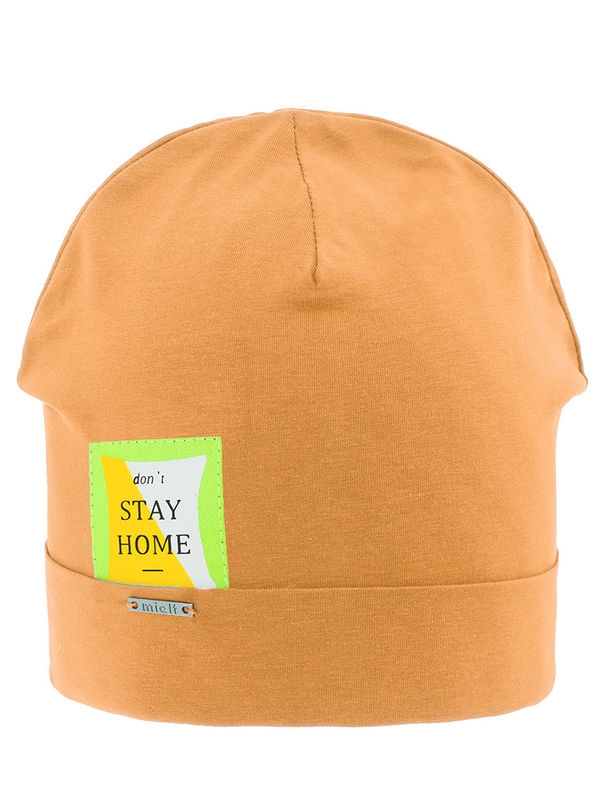 Шапка Home, Миалт морковный - Для девочек весна-осень