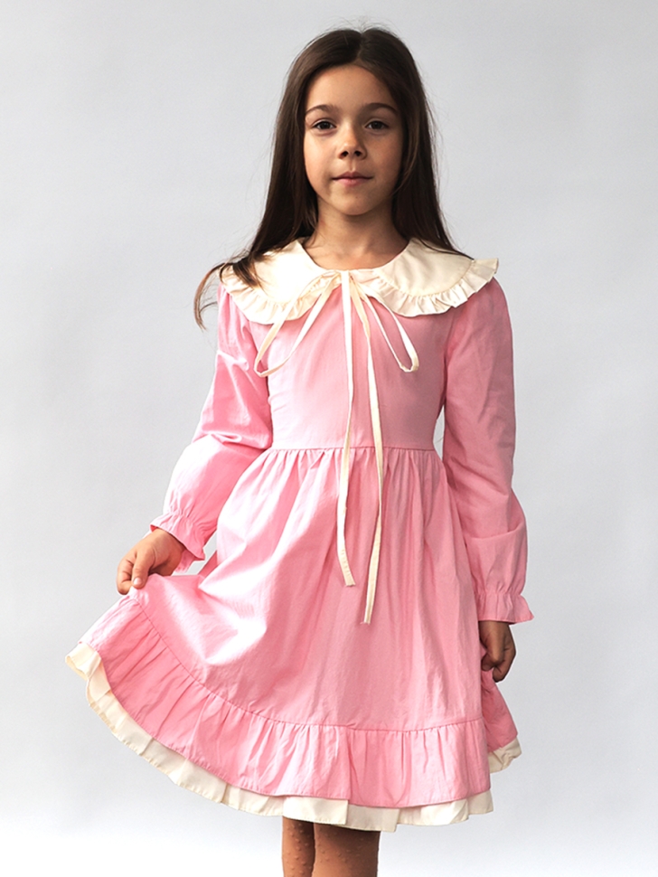 Платье для девочки нарядное БУШОН ST593, цвет розовый - Платья коктельные / вечерние
