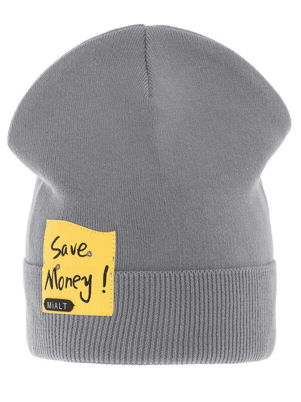 Шапка Money, Миалт темно-серый, весна-осень - Для девочек весна-осень