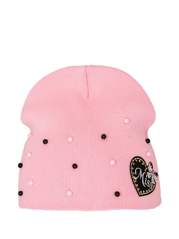 Шапка для девочки Little miss, Миалт розовый, весна-осень-лето - Для девочек весна-осень