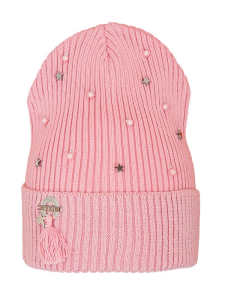 Шапка для девочки Калипсо, Миалт розовый, весна-осень-лето - Зимние шапки для девочек