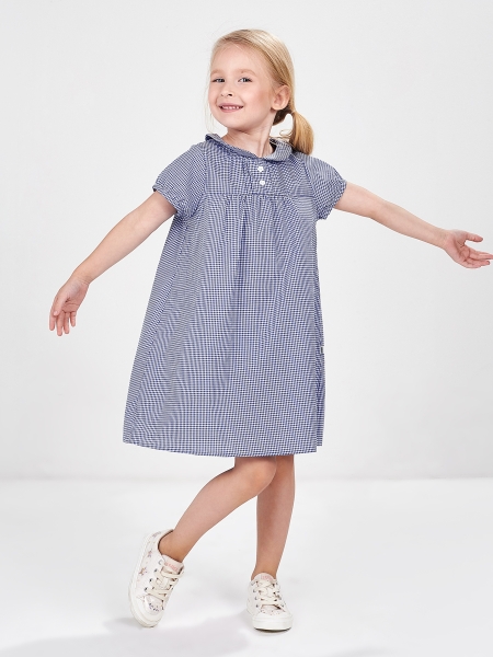 Платье для девочек Mini Maxi, модель 3260, цвет синий - Платья для девочек с коротким рукавом