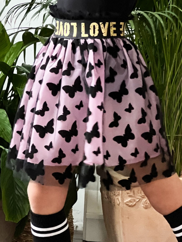 Юбка для девочек БУШОН, модель ST92, цвет лиловый - Юбки для девочек