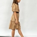Платье для девочки нарядное БУШОН ST62, цвет коричневый