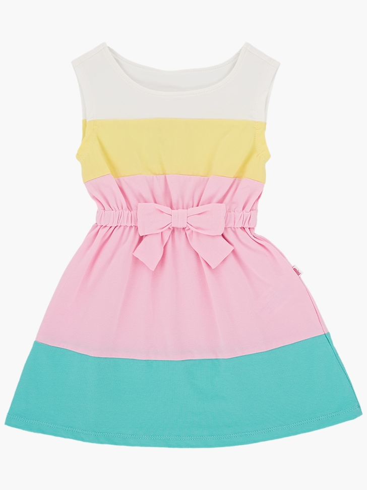 Платье для девочек Mini Maxi, модель 1440, цвет мультиколор - Платья для девочек с коротким рукавом