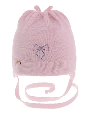 Шапка для девочки Ася, Миалт сиренево-розовый, весна-осень