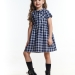 Платье для девочек Mini Maxi, модель 2684, цвет серый/синий/клетка