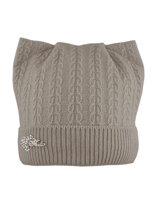 Шапка для девочки Колосок, Миалт бежевый, зима - Для девочек весна-осень