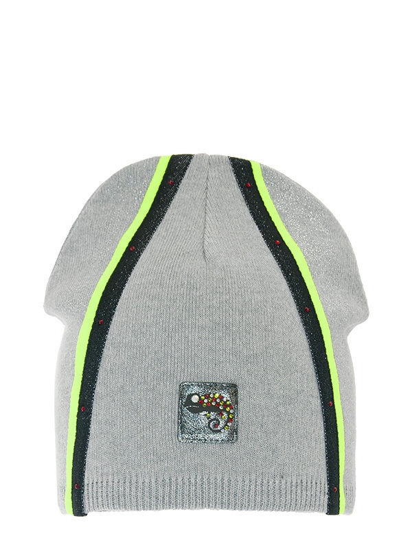 Шапка для девочки Хамелеон, Миалт серый/меланж, весна-осень - Для девочек весна-осень