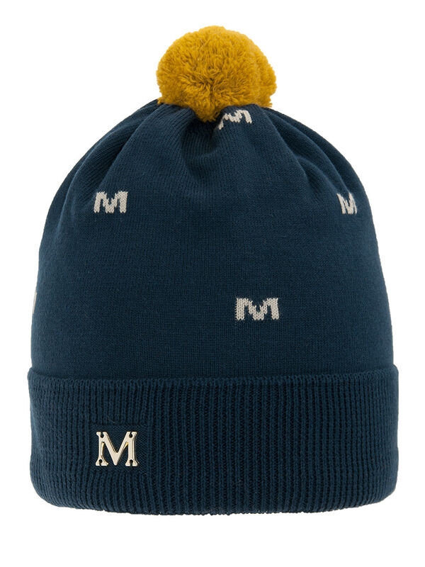 Шапка для мальчика Майкл, Миалт черно-синий, весна-осень - Шапки весна-осень