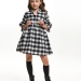 Платье для девочек Mini Maxi, модель 6268, цвет черный/белый/мультиколор