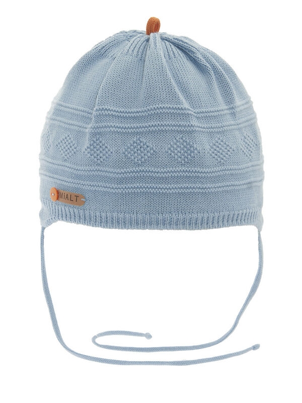 Шапка для мальчика Эльф, Миалт светлый/джинс, весна-осень - Шапки весна-осень