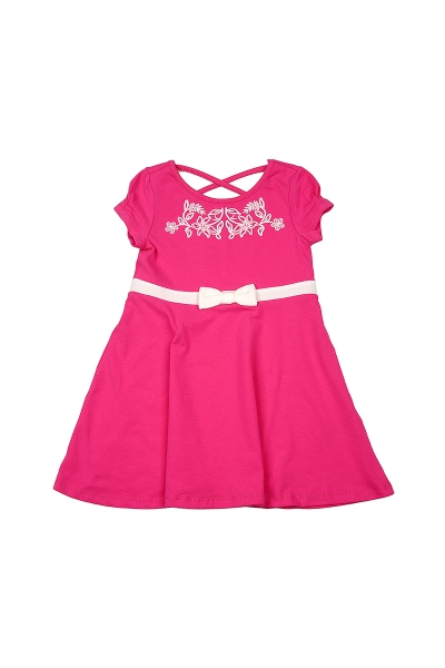 Платье для девочек Mini Maxi, модель 2827, цвет малиновый - Платья для девочек с коротким рукавом