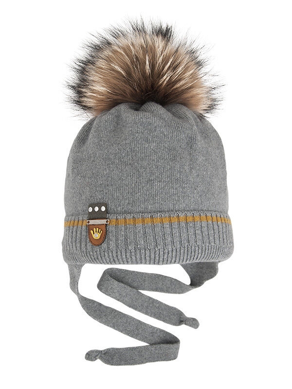 Шапка для мальчика Арчи, Миалт серый, зима - Шапки весна-осень