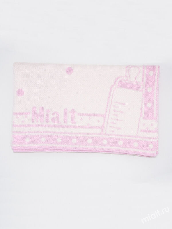 Плед Игрушка, Миалт белый/розовый - no-shop