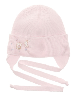Шапка для девочки Pony, Миалт светло-розовый, весна-осень